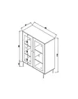 Sideboard Hanah Home Jüt Ek Massivt Trä 40x90x110 cm - Sidobord och extrabord - 8683742868118 - 7