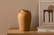 Vas Aberto Design CY0136 Tan Keramik 18x18x27 cm - Hängande blomkrukor och vaser - 8684282979258 - 1