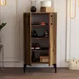 Skoskåp Hanah Home Prag Valnöt Spånskiva 60x111x35 cm - Skåp och byråer - 8683342460798 - 4