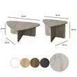 Soffbord Hanah Home Ballare Travertine Spånskiva 90x35x60 cm 60x40x40 cm - Soffbord - 8684283515288 - 9