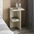 Sängbord Hanah Home Leray Travertine Spånskiva 36x60x36 cm - Nattduksbord - 8684283735198 - 2