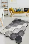 Matta Conceptum Circle Grå Polyester 80x200 cm - Små mattor och gångmattor - 8683743782628 - 2