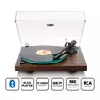 Turntable with Glass platter and Bluetooth® transmission Dark brown - Skivspelare och nålar - 8711902087618 - 1