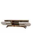 TV-bänk Hanah Home Defne Valnöt Vit Spånskiva 145x37x37 cm - TV-bänkar - 8684282190998 - 1