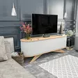TV-bänk Hanah Home Stor Safir Vit Spånskiva 180x43x60 cm - TV-bänkar - 8683743121748 - 3