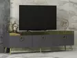 TV-bänk Hanah Home Safar Antracit Spånskiva 150x30x45 cm - TV-bänkar - 8683742102298 - 3