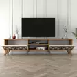 TV-bänk Hanah Home Walnut Cream Valnöt Spånskiva 180x44x35 cm - TV-bänkar - 8681875184358 - 4