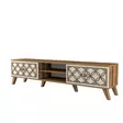 TV-bänk Hanah Home Walnut Cream Valnöt Spånskiva 180x44x35 cm - TV-bänkar - 8681875184358 - 1