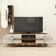 TV-bänk Hanah Home Defne Valnöt Spånskiva 145x37x35 cm - TV-bänkar - 8681875184488 - 3