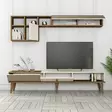TV-bänk Hanah Home Milan Valnöt Cream Spånskiva 180x40x35 cm - TV-bänkar - 8683742130598 - 3