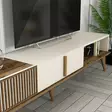 TV-bänk Hanah Home Milan Valnöt Cream Spånskiva 180x40x35 cm - TV-bänkar - 8683742130598 - 6