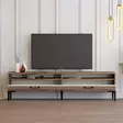 TV-bänk Hanah Home Istanbul 2 Valnöt Cream Spånskiva 180x35x47 cm - TV-bänkar - 8684282191148 - 3