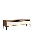 TV-bänk Hanah Home Istanbul 2 Valnöt Cream Spånskiva 180x35x47 cm - TV-bänkar - 8684282191148 - 1
