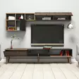TV-bänk Hanah Home Milan Valnöt Svart Spånskiva 180x40x35 cm - TV-bänkar - 8681875828108 - 3