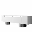 TV-bänk Hanah Home Bohem Vit Silver Spånskiva 180x50x30 cm - TV-bänkar - 8684283557158 - 1
