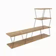 TV-bänk Hanah Home Ilgaz Furu Spånskiva 150x93x30 cm - TV-bänkar - 8682870862128 - 1