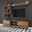 TV-bänk Hanah Home M16 Valnöt Spånskiva 180x48,6x35 cm - TV-bänkar - 8681875462128 - 2