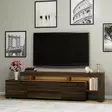 TV-bänk Hanah Home Beliz Valnöt Spånskiva 192x53x37 cm - TV-bänkar - 8683743316038 - 5