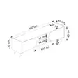 TV-bänk Hanah Home Mindy Tv 160 Safir Vit Spånskiva 160x40x45 cm - TV-bänkar - 8684282596608 - 7