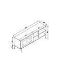 TV-bänk Hanah Home Jüt 140 Ek Spånskiva 138x55x41 cm - TV-bänkar - 8683742868088 - 7