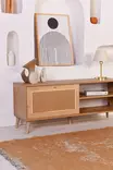 TV-bänk Hanah Home Jüt 140 Ek Spånskiva 138x55x41 cm - TV-bänkar - 8683742868088 - 4