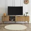 TV-bänk Hanah Home Exxen Ek Spånskiva 180x53x35 cm - TV-bänkar - 8683743796878 - 2