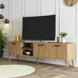 TV-bänk Hanah Home Exxen Ek Spånskiva 180x53x35 cm - TV-bänkar - 8683743796878 - 3