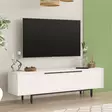 TV-bänk Hanah Home On1W Vit Spånskiva 160x45,1x35,5 cm - TV-bänkar - 8684282369028 - 3