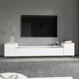 TV-bänk Hanah Home Imaj Vit Guld Spånskiva 180x45,2x35 cm 40x60x35 cm - TV-bänkar - 8684282548478 - 4