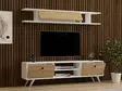 TV-bänk Hanah Home Italo Vit Furu Spånskiva 160x45x30 cm - TV-bänkar - 8681875158618 - 4