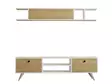 TV-bänk Hanah Home Italo Vit Furu Spånskiva 160x45x30 cm - TV-bänkar - 8681875158618 - 5