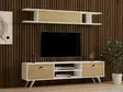 TV-bänk Hanah Home Italo Vit Furu Spånskiva 160x45x30 cm - TV-bänkar - 8681875158618 - 2