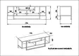 TV-bänk Hanah Home Asal Vit Spånskiva 119,4x40,2x35,2 cm - TV-bänkar - 8681875670318 - 4