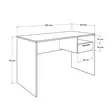 Skrivbord Hanah Home Cms510Oo1 Valnöt Spånskiva 120x75x60 cm - Skrivbord - 8684283505708 - 12