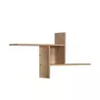 Vägghylla Hanah Home Raf 04 Tt 1 Ljus Valnöt Spånskiva 100x50x18 cm - Vägghyllor - 8684282333418 - 5