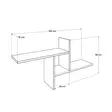 Vägghylla Hanah Home Raf 04 Tt 1 Ljus Valnöt Spånskiva 100x50x18 cm - Vägghyllor - 8684282333418 - 7