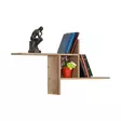 Vägghylla Hanah Home Raf 04 Tt 1 Ljus Valnöt Spånskiva 100x50x18 cm - Vägghyllor - 8684282333418 - 1