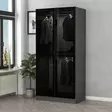 Garderob Hanah Home Kale Glass Antracit Spånskiva 90x210x52 cm - Garderober - 8683742559818 - 2