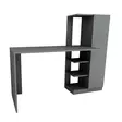 Skrivbord Hanah Home Yagiz Antracit Spånskiva 120x73,8x55 cm - Skrivbord - 8683342592918 - 1