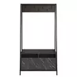 Hallmöbel Hanah Home Devin Svart Spånskiva Marmormönster 94x180x35,3 cm - Hallskåp - 8682870664418 - 1