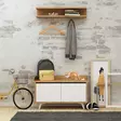 Hallmöbel Hanah Home Arasso Ek Spånskiva 90x60x35 cm - Hallskåp - 8681875126778 - 2