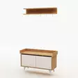 Hallmöbel Hanah Home Arasso Ek Spånskiva 90x60x35 cm - Hallskåp - 8681875126778 - 4