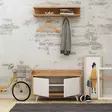 Hallmöbel Hanah Home Arasso Ek Spånskiva 90x60x35 cm - Hallskåp - 8681875126778 - 3