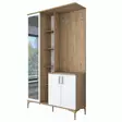 Hallmöbel Hanah Home EA109 Valnöt Vit Spånskiva 120x198,6x37,5 cm - Hallskåp - 8684282480808 - 1