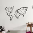 Väggdekor Metall Wallity Suret Two Svart Metall 100x64 cm - Dekorationer, prydnadsföremål - 8682870956278 - 2