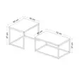 Soffbord Hanah Home Leka Svart Spånskiva 72x37x45 cm 60x47x45 cm - Soffbord - 8684282259268 - 8