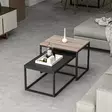Soffbord Hanah Home Leka Svart Spånskiva 72x37x45 cm 60x47x45 cm - Soffbord - 8684282259268 - 3
