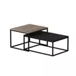 Soffbord Hanah Home Leka Svart Spånskiva 72x37x45 cm 60x47x45 cm - Soffbord - 8684282259268 - 5