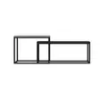 Soffbord Hanah Home Leka Svart Spånskiva 72x37x45 cm 60x47x45 cm - Soffbord - 8684282259268 - 7