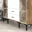 Garderob Hanah Home Kumsal PTP Valnöt Vit Spånskiva 160x47,5x201,4 cm - Garderober - 8684282089438 - 5